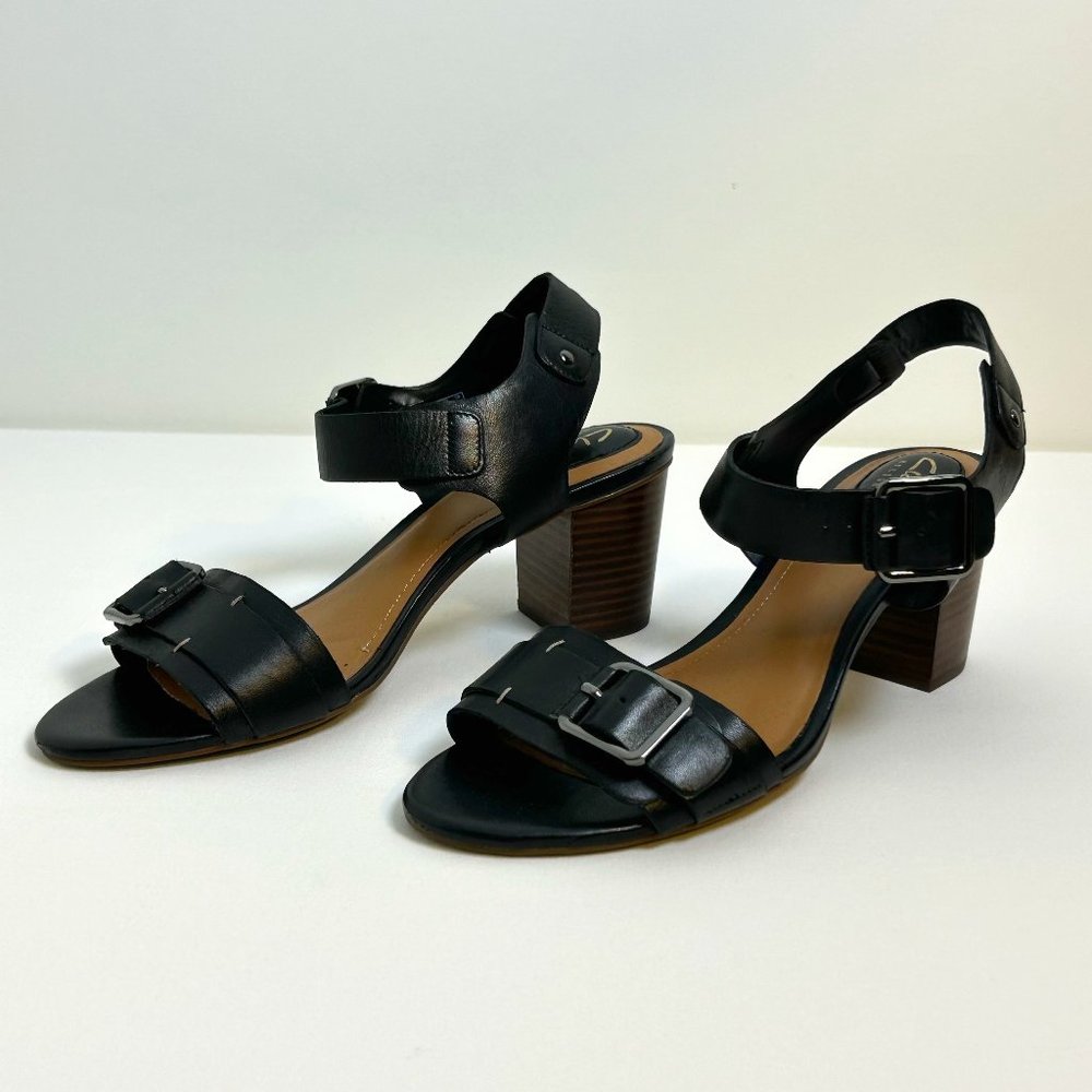 Clarks Artisan Heeled Sandals Black